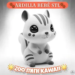 Kawaii Baby Squirrel