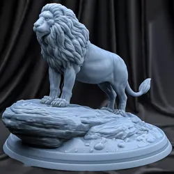 Lion 3d print model statue 3D print model