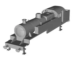 LMS Fowler 2-6-4T Limousine cab version with external steam pipes 1/148 scale