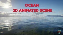 Ocean 3d Animated Scene  3D model