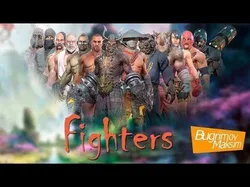 PBR Fighters Pack Low-poly 3D model
