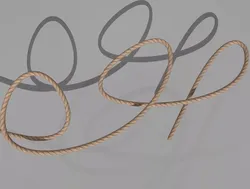 ROPE rigged Low-poly 3D model