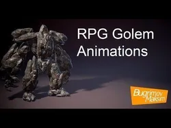 RPG Golem Low-poly 3D model
