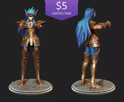 Saint Seiya Kamus Aquarius 3D print model