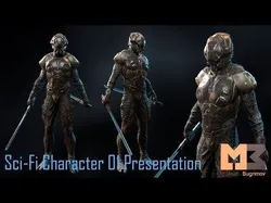 Sci-Fi Characters Pack Low-poly 3D model