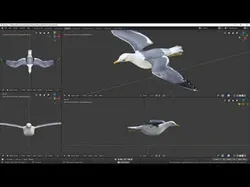 Seagull Low-poly 3D model