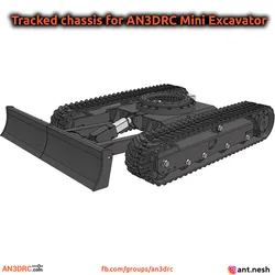Tracked chassis for Mini Excavator by AN3DRC