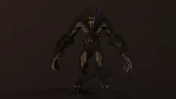 Werewolf Low-poly 3D model