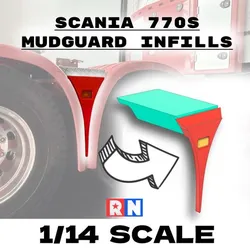 1/14 Tamiya Scania mudguard infills