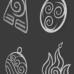 Avatar Element Symbols Bundle (Avatar: The Last Airbender)