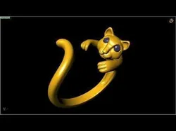 cat ring free size 3D print model