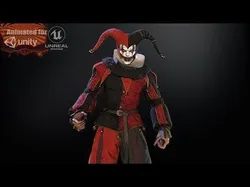 Clown Jester Low-poly 3D model