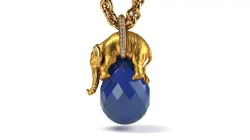 Copy of Carrera y Carrera Elephant pendant 3D print model