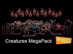 Creatures MegaPack Low-poly 3D model