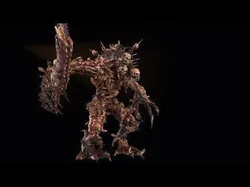 executioner demon holding sword Low-poly 3D model
