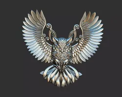 flying owl 3D print model
