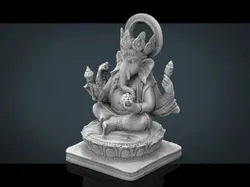 Ganesh Elephant Low-poly 3D model