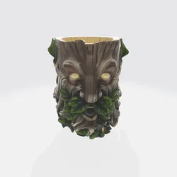 Green Man Tree Spirit Planter – Mystical Woodland Face Pot