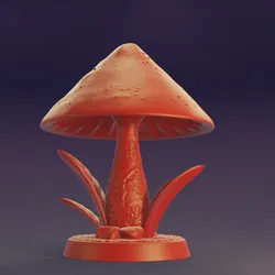 Luminous Knoll Cap Mushroom – Fantasy Miniature for Tabletop, Dioramas & Displays