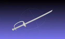 One Piece Shanks Sword Printable Assembly 3D print model