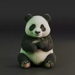 panda bear 3D print model