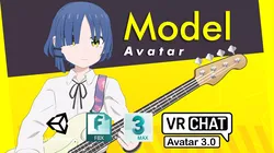 Ryo Yamada Bocchi the Rock VRChat Avatar 3D model