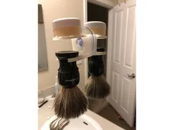 Shave Brush Holder With Suction Cup Mount
