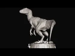 Velociraptor Blue for 3Dprint 3D print model