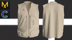 Vest Jordan OBJ mtl FBX 3D model