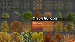 Xfrog Europe 3D Model Pack