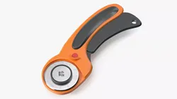 45mm Rotary Cutting Knife Orange 3D model