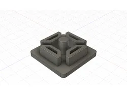 Aluminum extrusion endcap 2020 - 3 or 4 slots