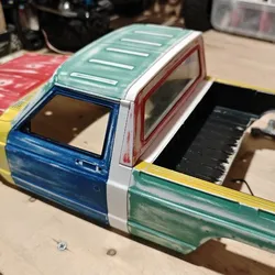 Body lengthening jeep comanche injora rc body