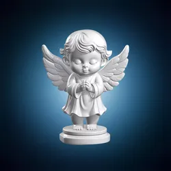 Childlike Angel Statue 3D Print Model 3D print model