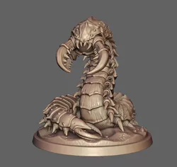 Chitin-Spike Dune-Burrower Insectoid Boss 3D print model
