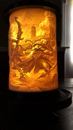 Cylindrical Lithophane Lantern
