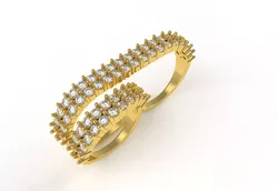 Dual Finger Ring 3D print model