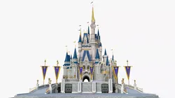 Floating Fantasy Disneyland Cinderella Castle 3D model