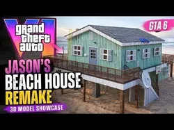 GTA 6 Jason Beach House Remake Low-poly 3D model