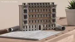 Historic Apartment Building Scale Model 3D model
