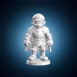 Knight Mario Fan Art 3D Print Model 3D print model