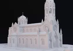 Lowpoly Brazilian Church 3D model
