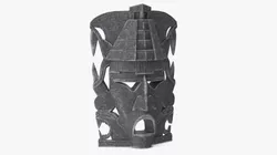 Mayan Tribal Mask Stone 3D model