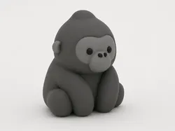 Mini Gorila - Modelo de impresión 3D gratuito
