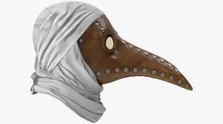 Plague Doctor Mask 3D model