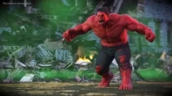 Red Hulk Fur Rigged 3D model