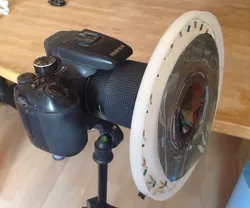 Ringlight/Makroflash with Crosspolarizer (optional