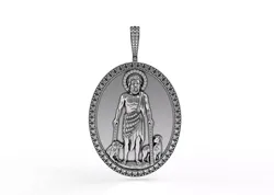 Saint Lazarus Pendant 3D print model