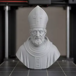 Saint Nicholas Patron Bust 3D Print Model 3D print model