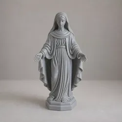 Saint Veronica Sacred Cloth Statue 3D Print Model 3D print model